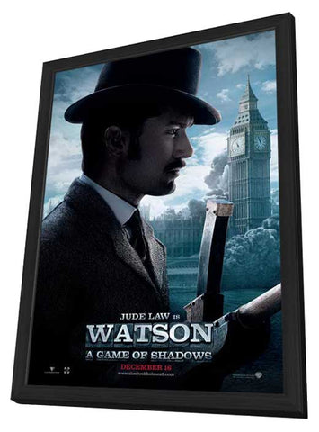 Sherlock Holmes A Game of Shadows 11 x 17 Movie Poster - Style J - in Deluxe Aluminum Frame