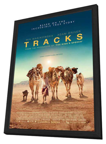 Tracks 11 x 17 Movie Poster - UK Style A - in Deluxe Aluminum Frame