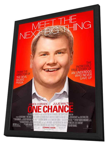 One Chance 11 x 17 Movie Poster - Style C - in Deluxe Aluminum Frame
