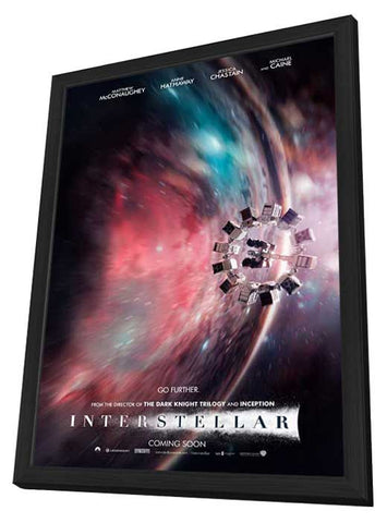 Interstellar 11 x 17 Movie Poster - Style C - in Deluxe Aluminum Frame