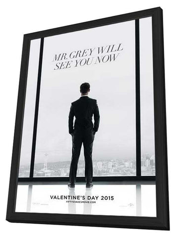 Fifty Shades of Grey 11 x 17 Movie Poster - Style A - in Deluxe Aluminum Frame