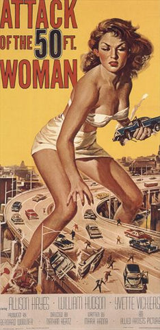 Attack of the 50 Foot Woman 14 x 36 Movie Poster - Insert Style B