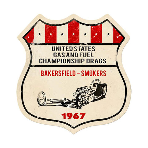 US Gas Fuel Metal Sign Wall Decor 15 x 15