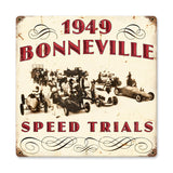 1949 Bonneville Metal Sign Wall Decor 12 x 12