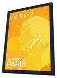 We'll Never Have Paris 11 x 17 Movie Poster - Style C - in Deluxe Aluminum Frame