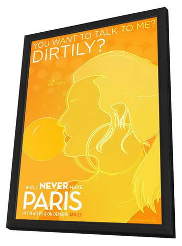 We'll Never Have Paris 11 x 17 Movie Poster - Style C - in Deluxe Aluminum Frame