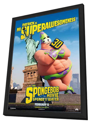 The SpongeBob Movie: Sponge Out of Water 11 x 17 Movie Poster - Style F - in Deluxe Aluminum Frame