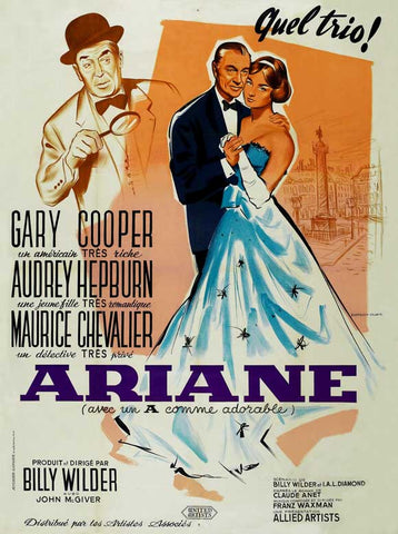 Love in the Afternoon 11 x 17 Movie Poster - French Style B