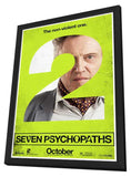 Seven Psychopaths 11 x 17 Movie Poster - Style E - in Deluxe Aluminum Frame