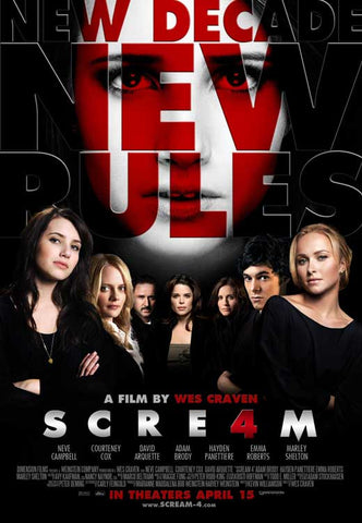 Scream 4 11 x 17 Movie Poster - Style F
