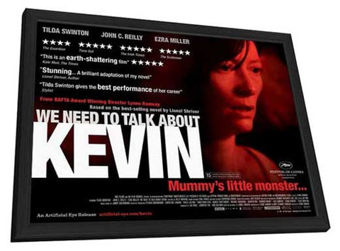 We Need to Talk About Kevin 11 x 17 Movie Poster - UK Style C - in Deluxe Aluminum Frame