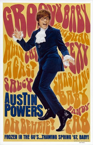 Austin Powers: International Man of Mystery 27 x 40 Movie Poster - Style B