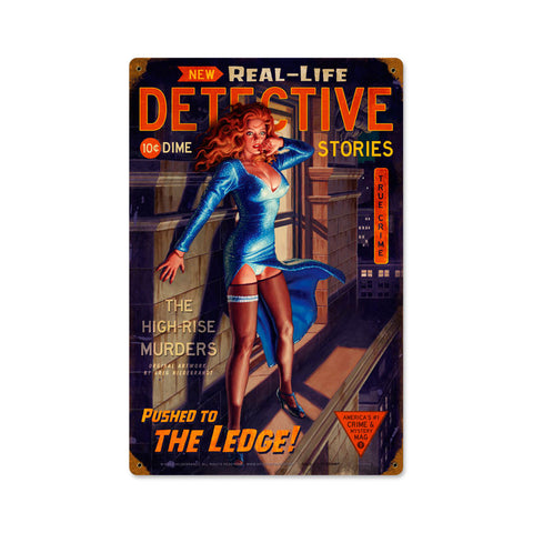 The Ledge Metal Sign Wall Decor 12 x 18