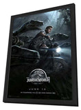 Jurassic World 11 x 17 Movie Poster - Style D - in Deluxe Aluminum Frame