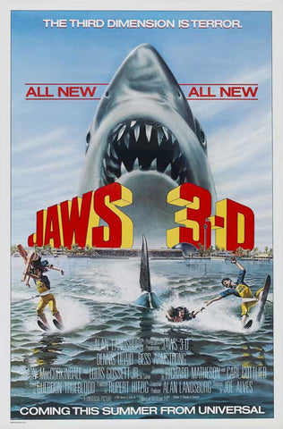 Jaws 3-D 11 x 17 Movie Poster - Style A