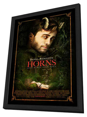 Horns 11 x 17 Movie Poster - Style B - in Deluxe Aluminum Frame