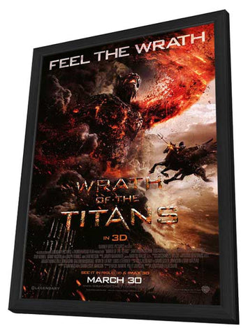 Wrath of the Titans 11 x 17 Movie Poster - Style D - in Deluxe Aluminum Frame