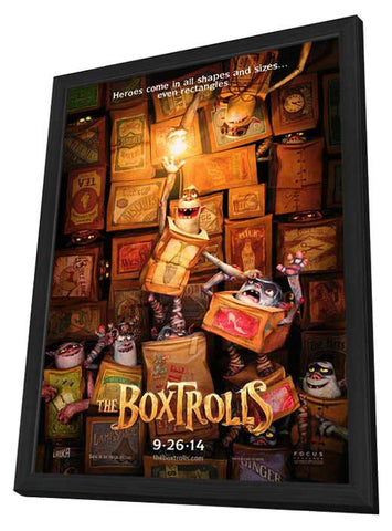 The Boxtrolls 11 x 17 Movie Poster - Style A - in Deluxe Aluminum Frame