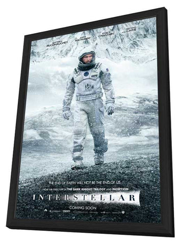 Interstellar 11 x 17 Movie Poster - Style D - in Deluxe Aluminum Frame