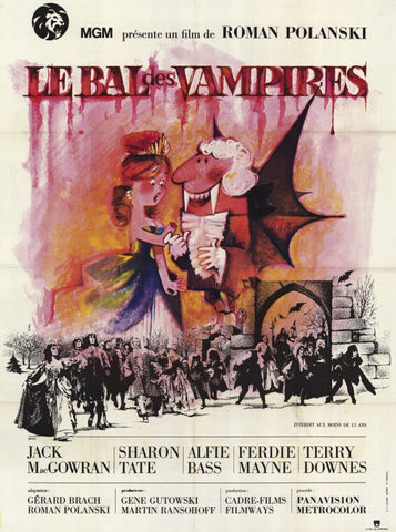 Fearless Vampire Killers 11 x 17 Movie Poster - French Style B