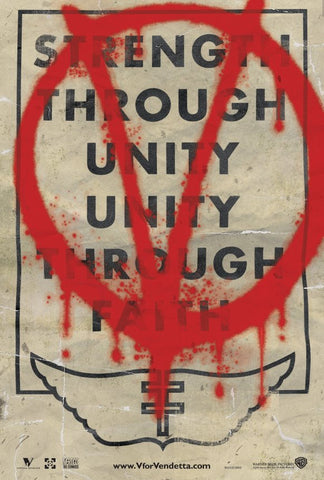 V for Vendetta 11 x 17 Movie Poster - Style M