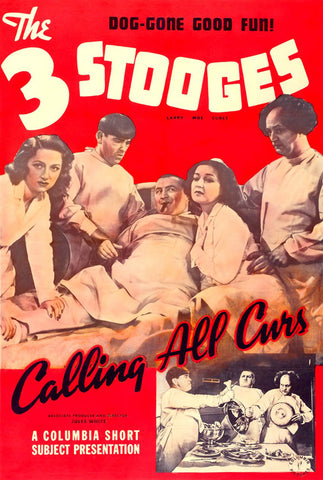 Three Stooges - Calling All Curs 11 x 17 Movie Poster - Style A