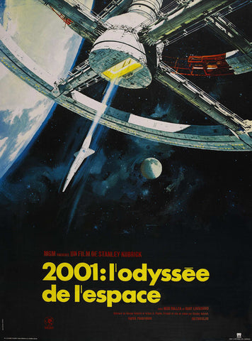 2001: A Space Odyssey 27 x 40 Movie Poster - French Style C