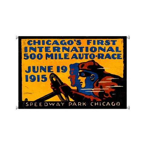 Chicago 500 Metal Sign Wall Decor 38 x 25