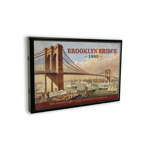 Brooklyn Bridge Metal Sign Wall Decor 24 x 16
