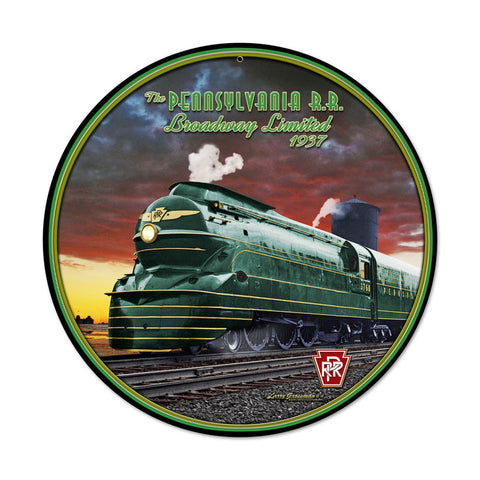 Pennsylvania Rail Road Metal Sign Wall Decor 14 x 14