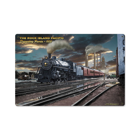 Rock Island Metal Sign Wall Decor 18 x 12