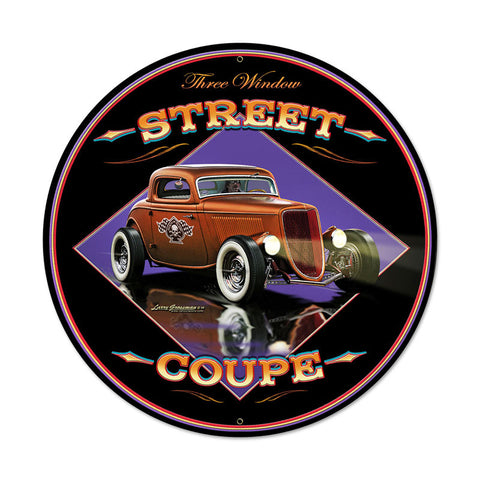 Street Coupe Metal Sign Wall Decor 28 x 28