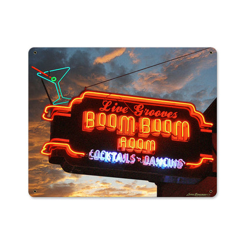 Boom Boom Room Metal Sign Wall Decor 15 x 12