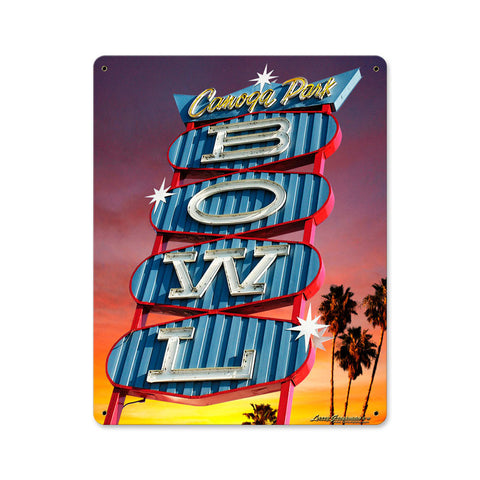 Bowl Metal Sign Wall Decor 12 x 15