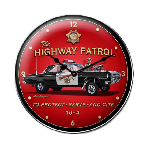Highway Patrol Metal Sign Wall Decor 14 x 14