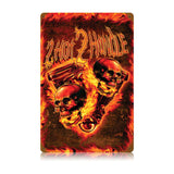 2 Hot 2 Handle Metal Sign Wall Decor 12 x 18