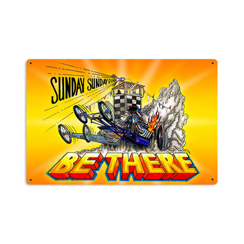 Be There Metal Sign Wall Decor 18 x 12
