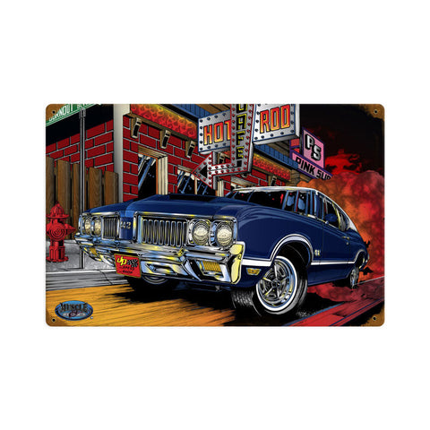 Olds 442 Metal Sign Wall Decor 18 x 12