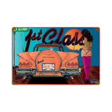 1st Class Metal Sign Wall Decor 18 x 12