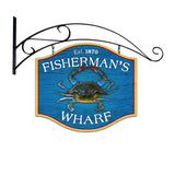 Fishermans Wharf Metal Sign Wall Decor 18 x 16
