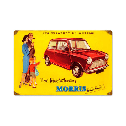 Morris Car Metal Sign Wall Decor 18 x 12