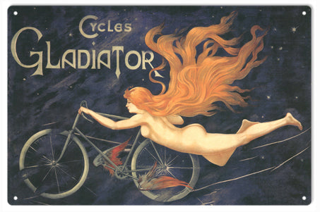 Cycle Gladiator Metal Sign