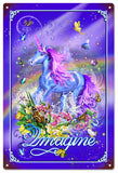 Vintage Imagine Unicorn Sign