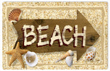 To Beach Seashell Sign 9x12