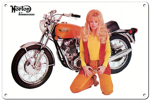 RG103B Norton Classic British Motorcycle Sign Garage Art