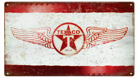 Vintage Texaco Gas Station Sign 8x14