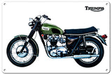 RG107B Triumph Motorcycle Classic British Motorcycle Sign Garage Art