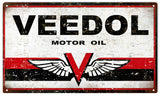 Vintage Veedol Motor Oil Sign8x14