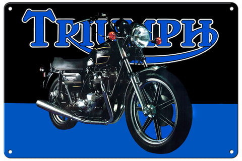RG109B Triumph Motorcycle Classic British Motorcycle Sign Garage Art