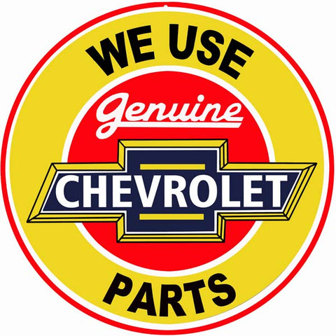 Chevrolet Parts Metal Sign